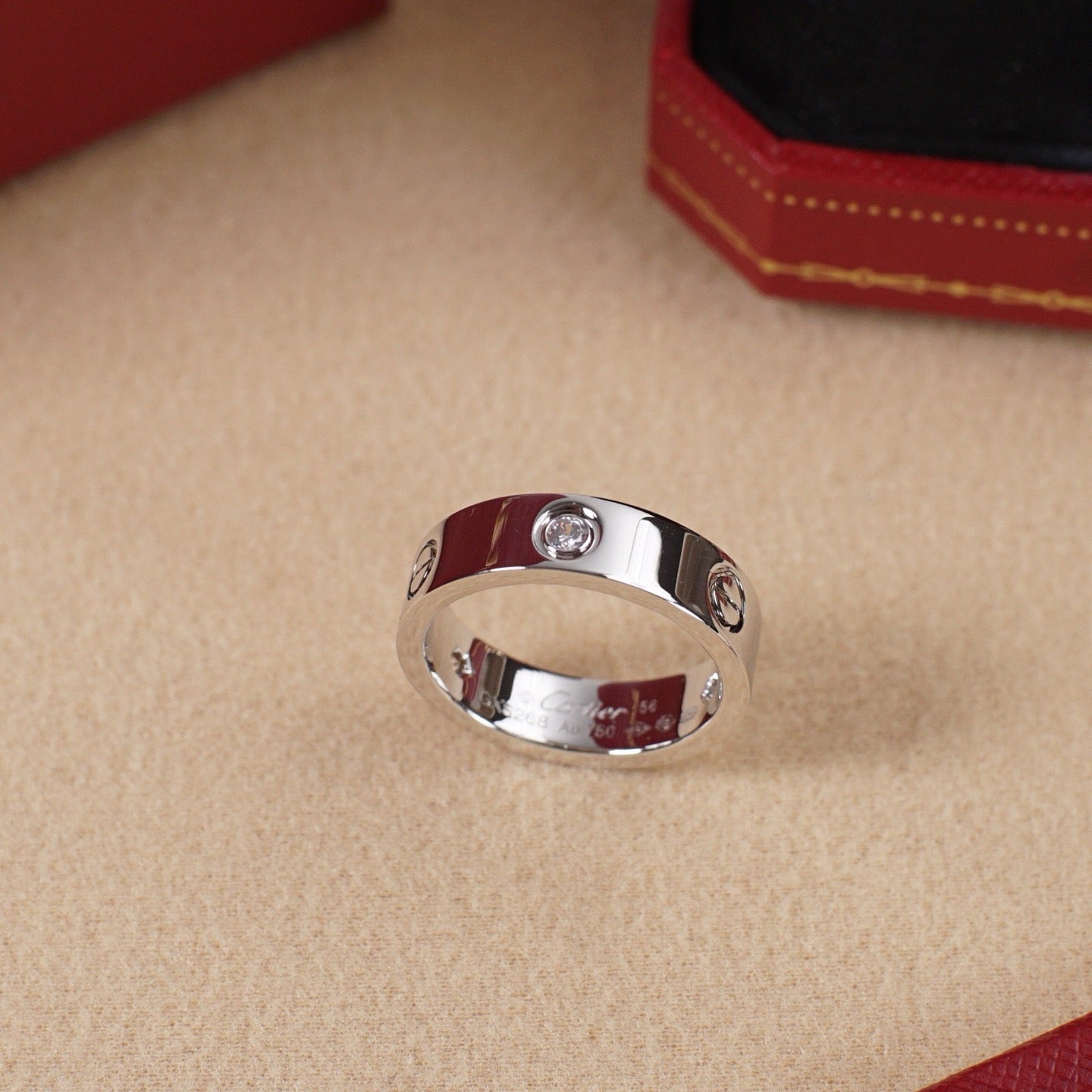 [Camiery] LOVE 5.5MM 3 DIAMOND RING