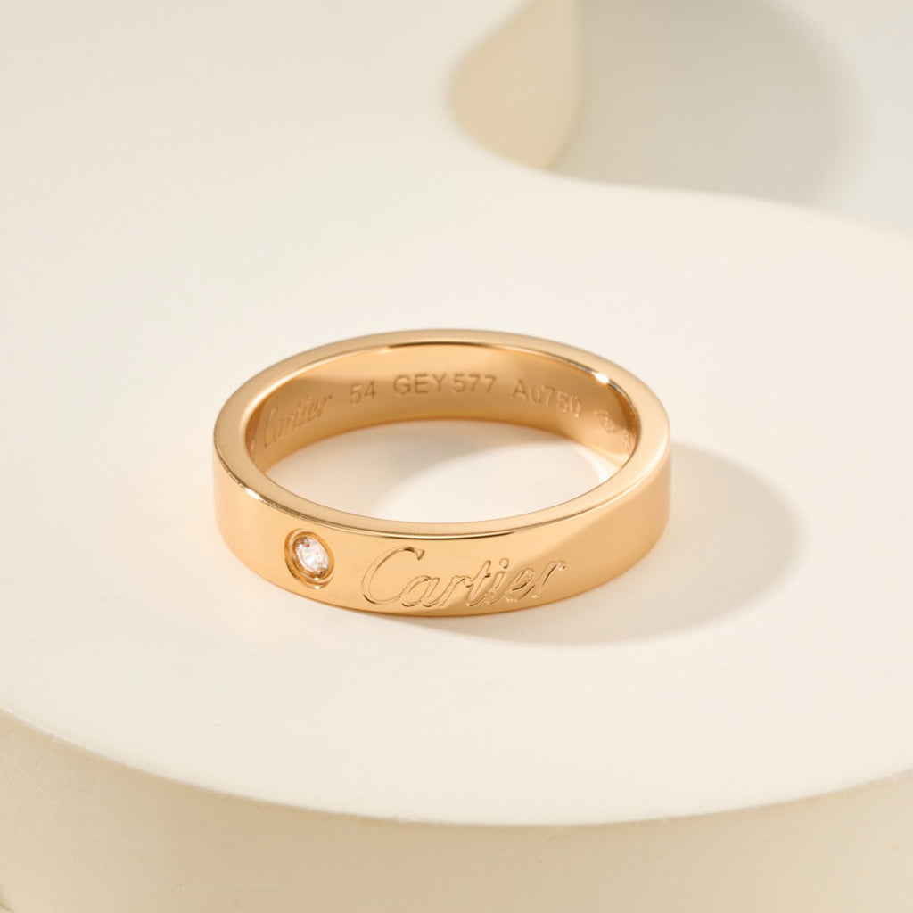 [Camiery] LOVE RING 4MM 1 DIAMOND