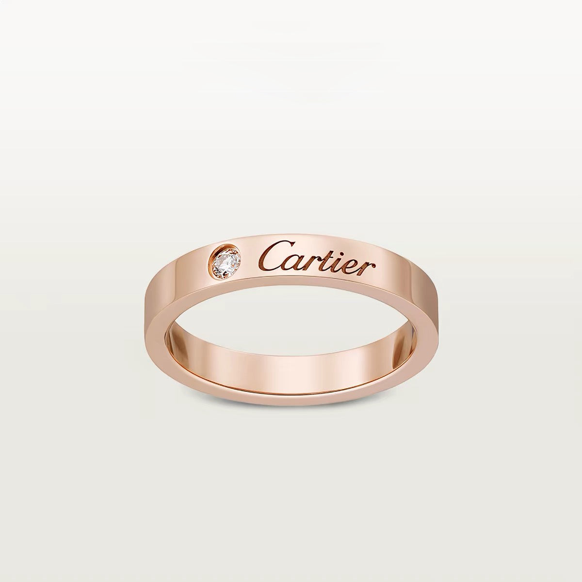 [Camiery] LOVE RING 4MM 1 DIAMOND