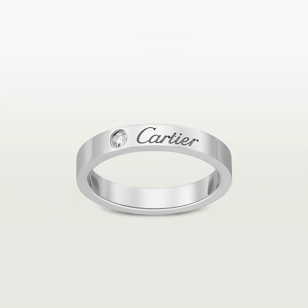 [Camiery] LOVE RING 4MM 1 DIAMOND