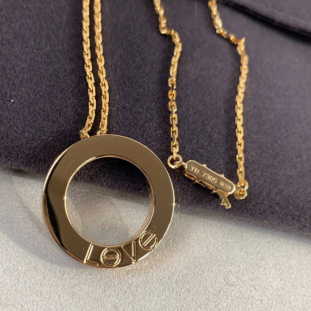 [Camiery] LOVE NECKLACE 16MM 3 DIAMONDS
