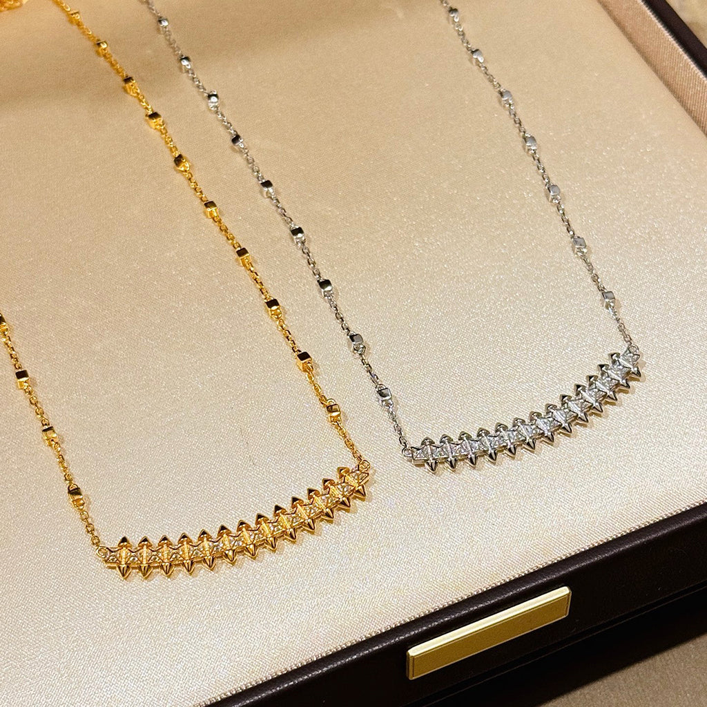 [Camiery] CLASH  SMALL FULL DIAMOND NECKLACE