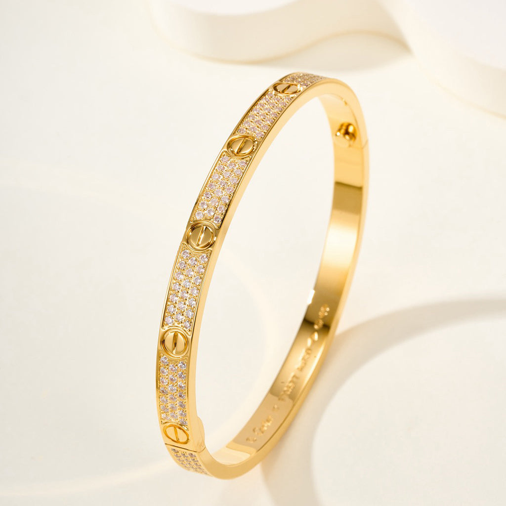 [Camiery] LOVE BRACELET 4.8MM DIAMOND-PAVED