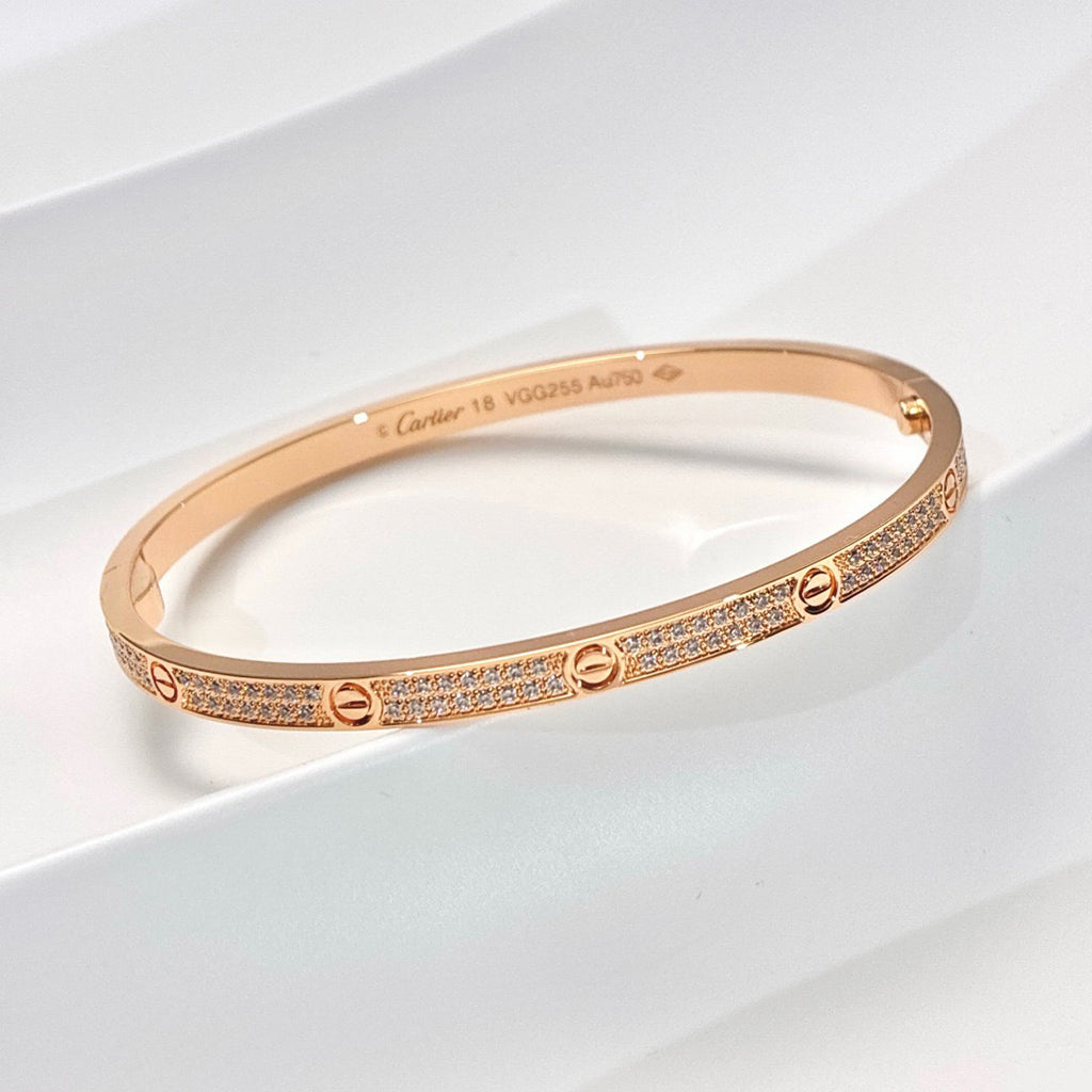 [Camiery] LOVE BRACELET 3.65MM DIAMOND-PAVED