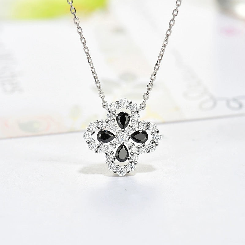 [Camiery]LOOP NECKLACE FULL MOTIF DIAMOND 16MM MULTIPLE COLORS