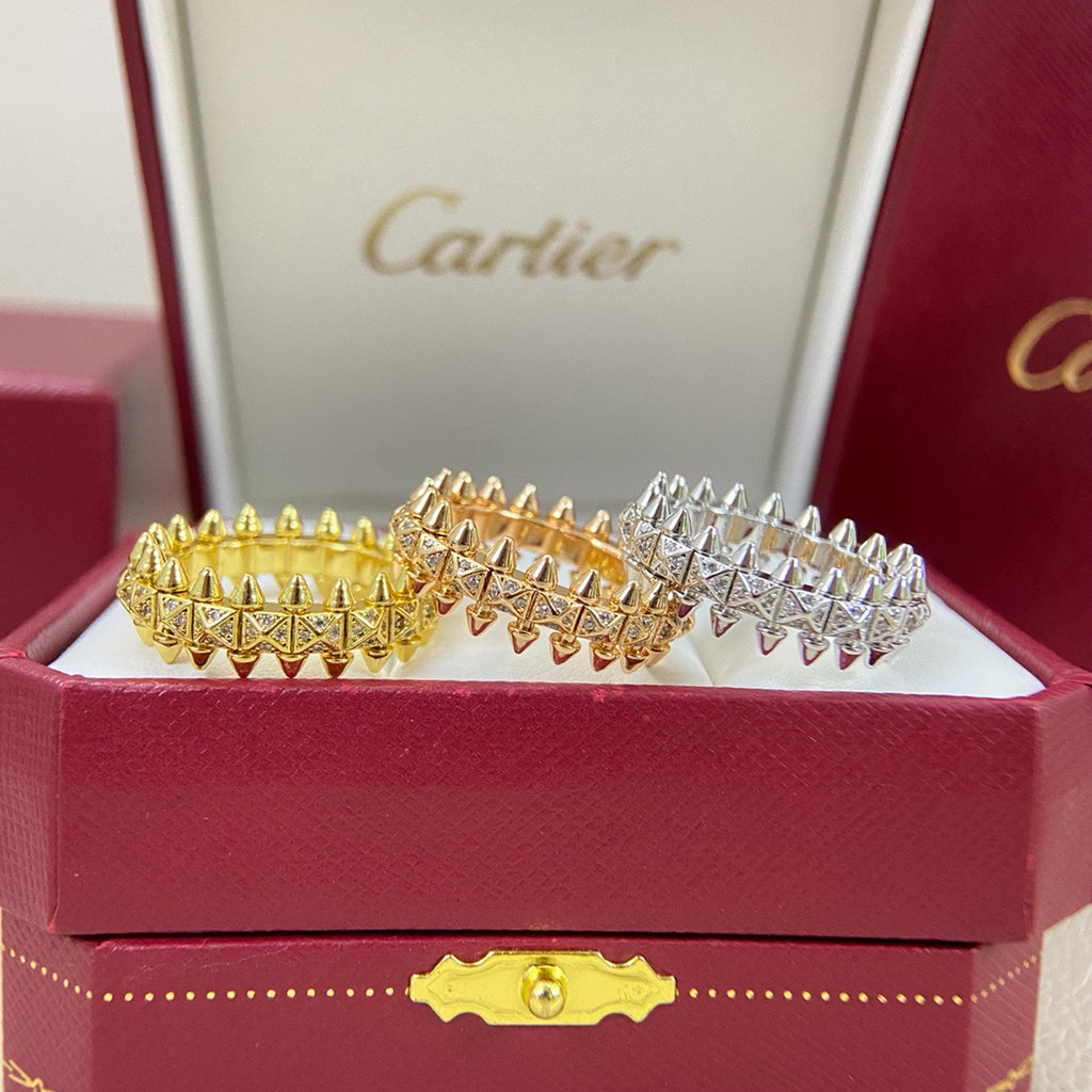 [Camiery] CLASH 6.4MM SMALL FULL DIAMOND RING