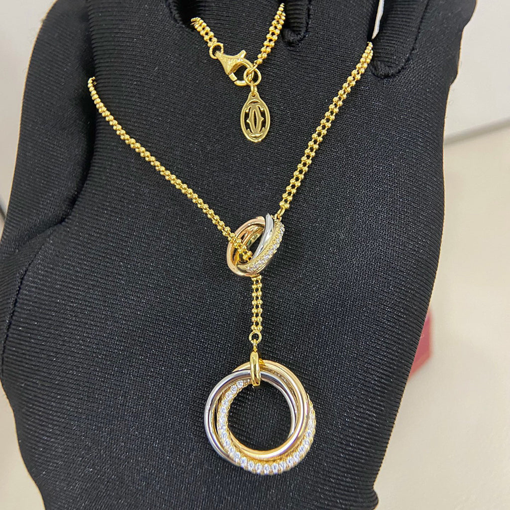 [Camiery] TRINITY DIAMONDS NECKLACE