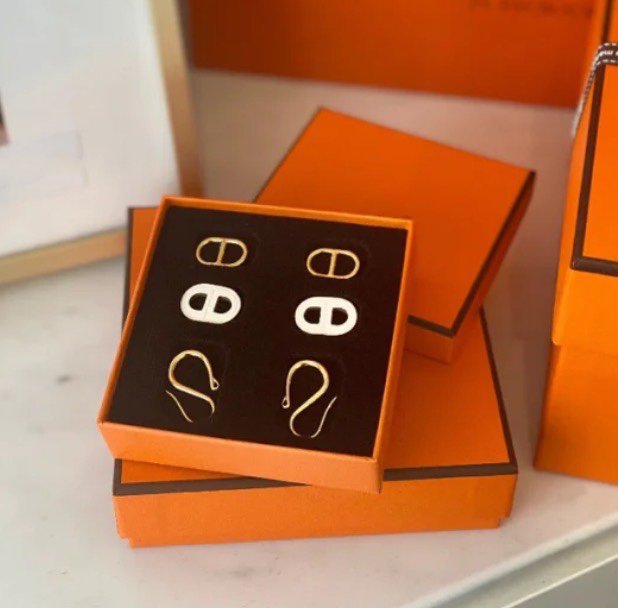 [CLOVER JEWELRY]HM O'MAILLON GOLD EARRINGS