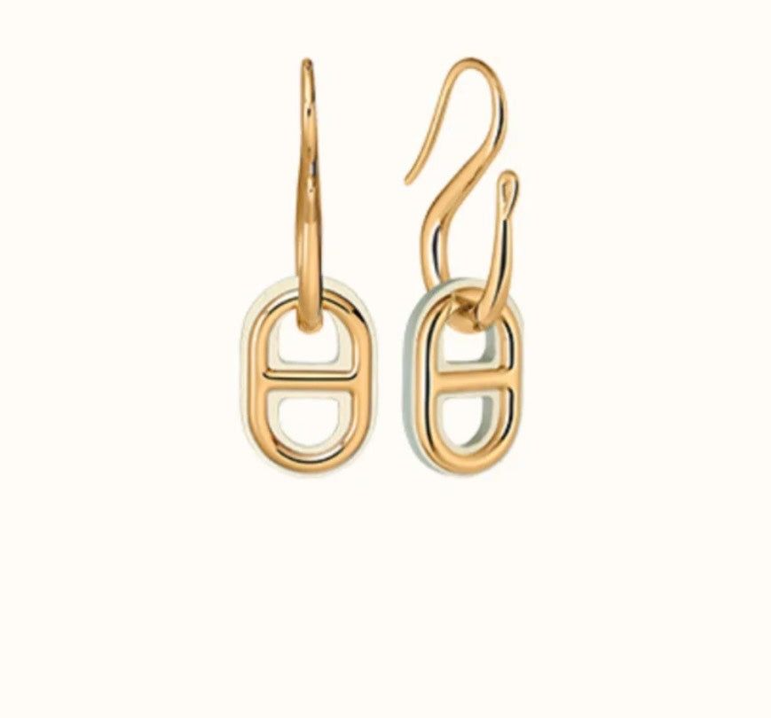 [CLOVER JEWELRY]HM O'MAILLON GOLD EARRINGS