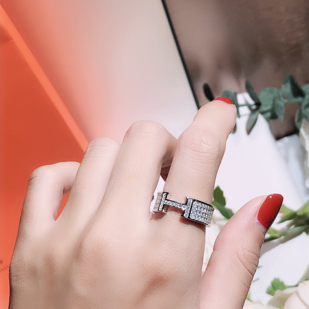 [CLOVER JEWELRY]H RING FULL DIAMOND