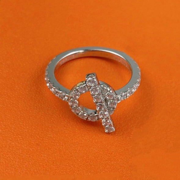 [CLOVER JEWELRY]ECHAPPEE RING SILVER DIAMOND