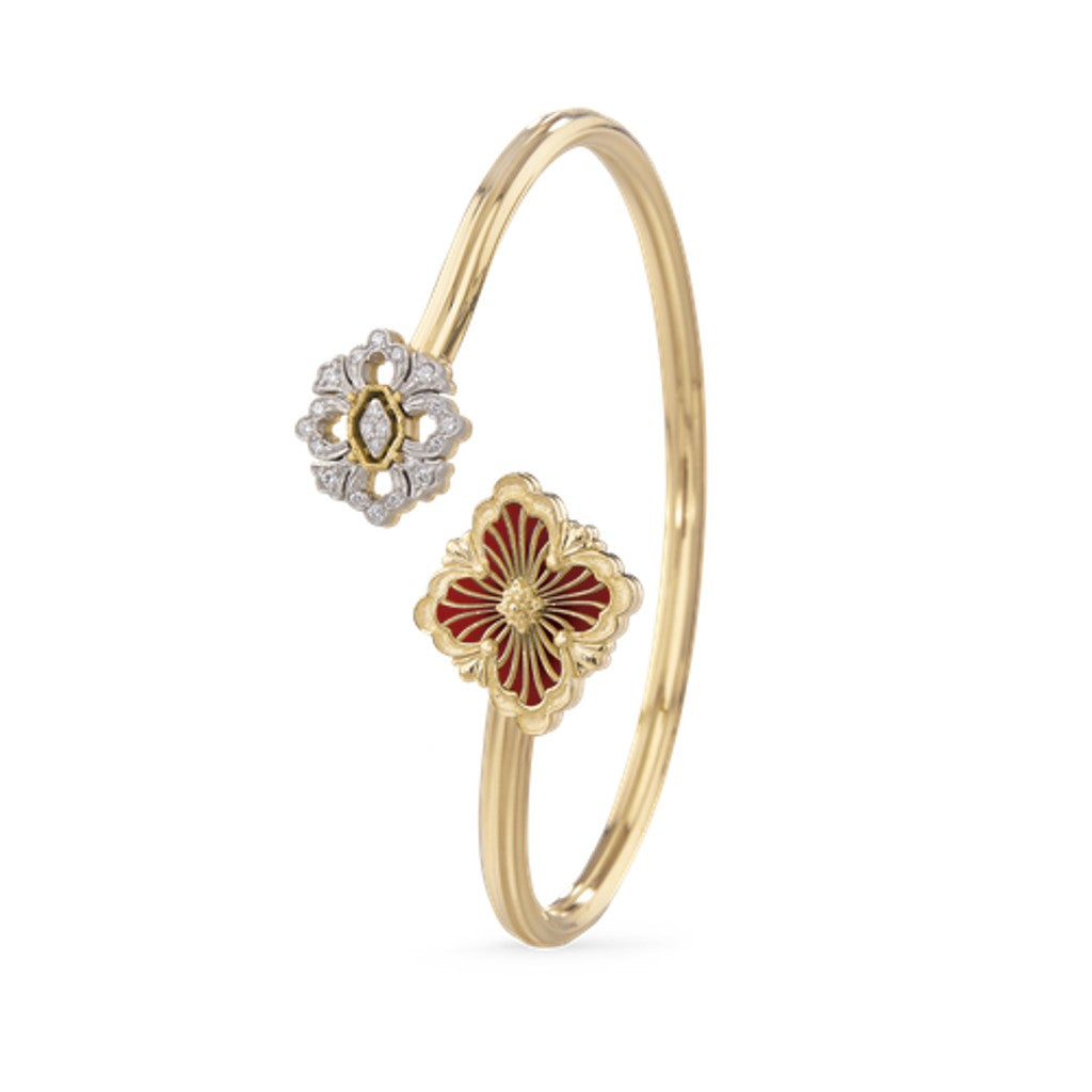 [Camiery] OPERA TULLE  GOLD BRACELET WITH ENAMEL BACKGROUND