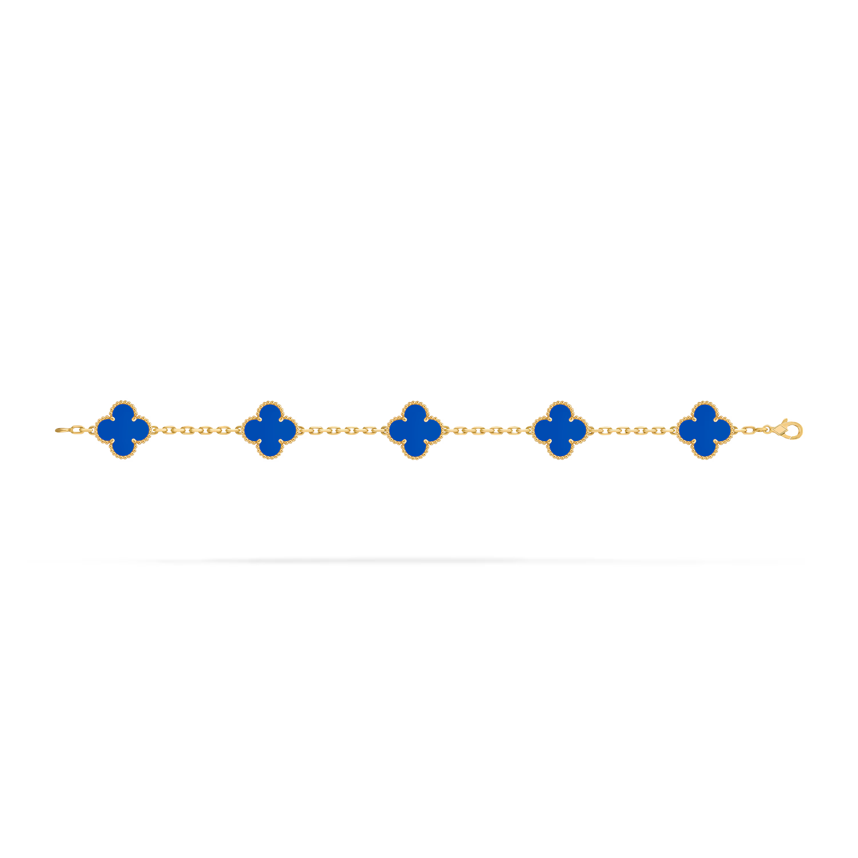 [Camiery] VA CLOVER 5 MOTIFS BLUE BRACELET