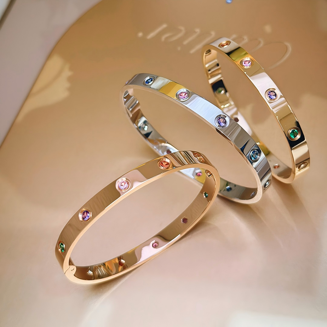[Camiery]2026 RAINBOW LOVE BRACELET 6.1MM  10 DIAMONDS