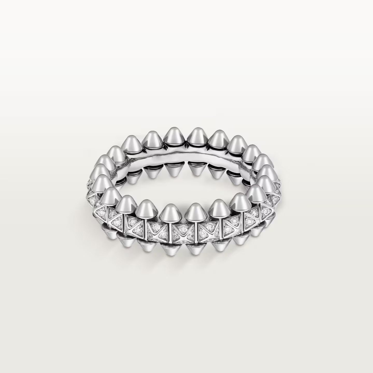 [Camiery] CLASH 6.4MM SMALL FULL DIAMOND RING