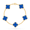 [Camiery] VA CLOVER 5 MOTIFS BLUE BRACELET