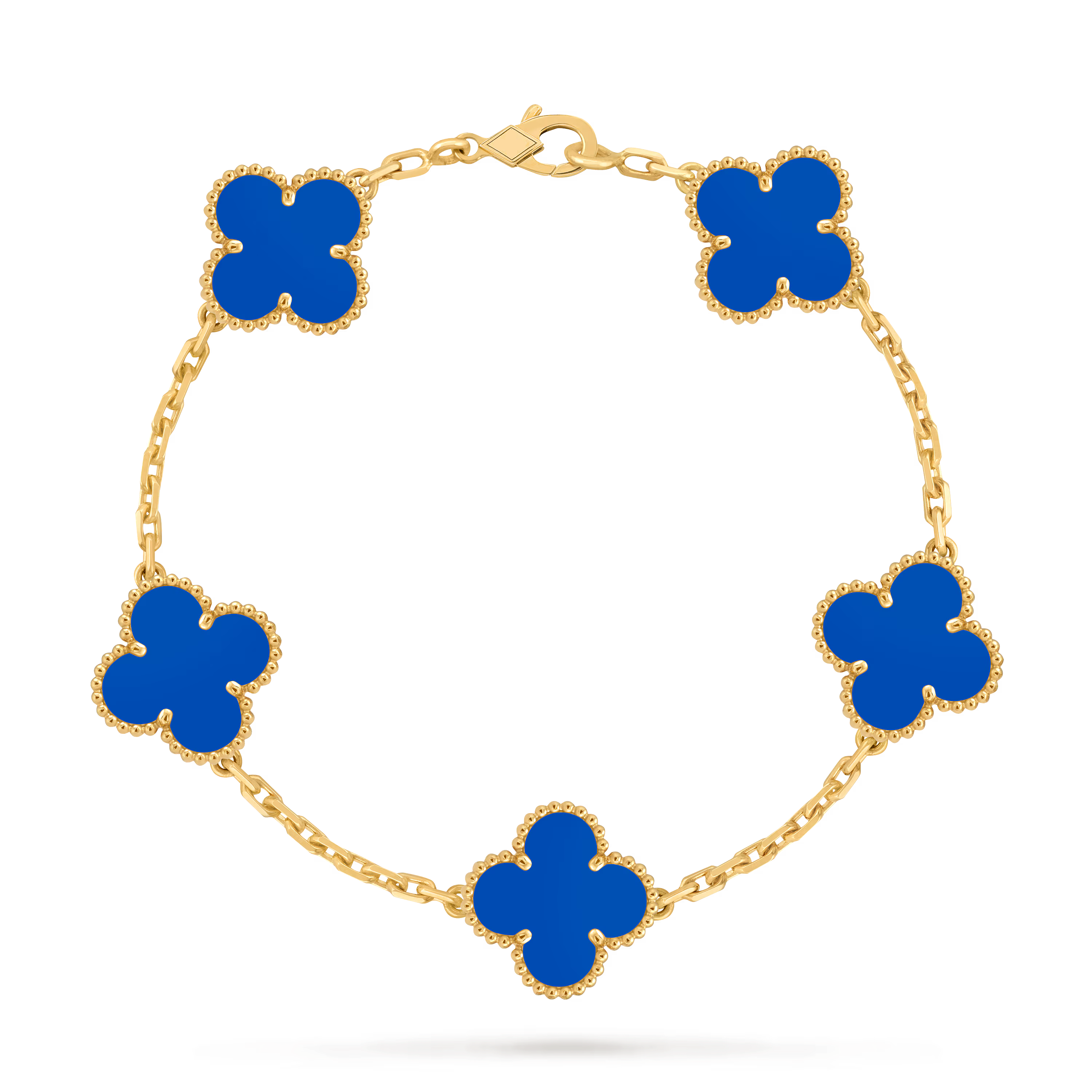 [Camiery] VA CLOVER 5 MOTIFS BLUE BRACELET