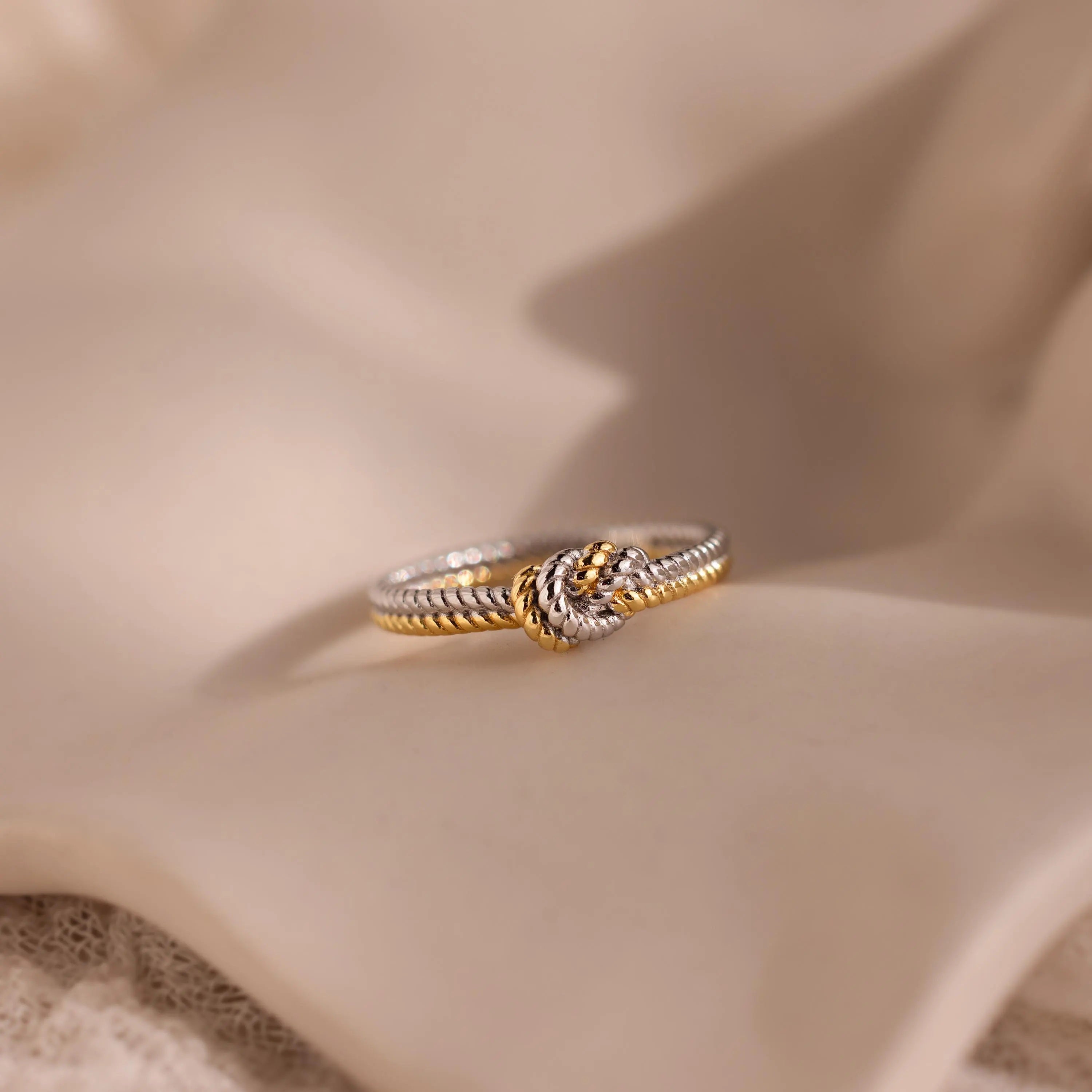 Mixed Metal Knot Ring