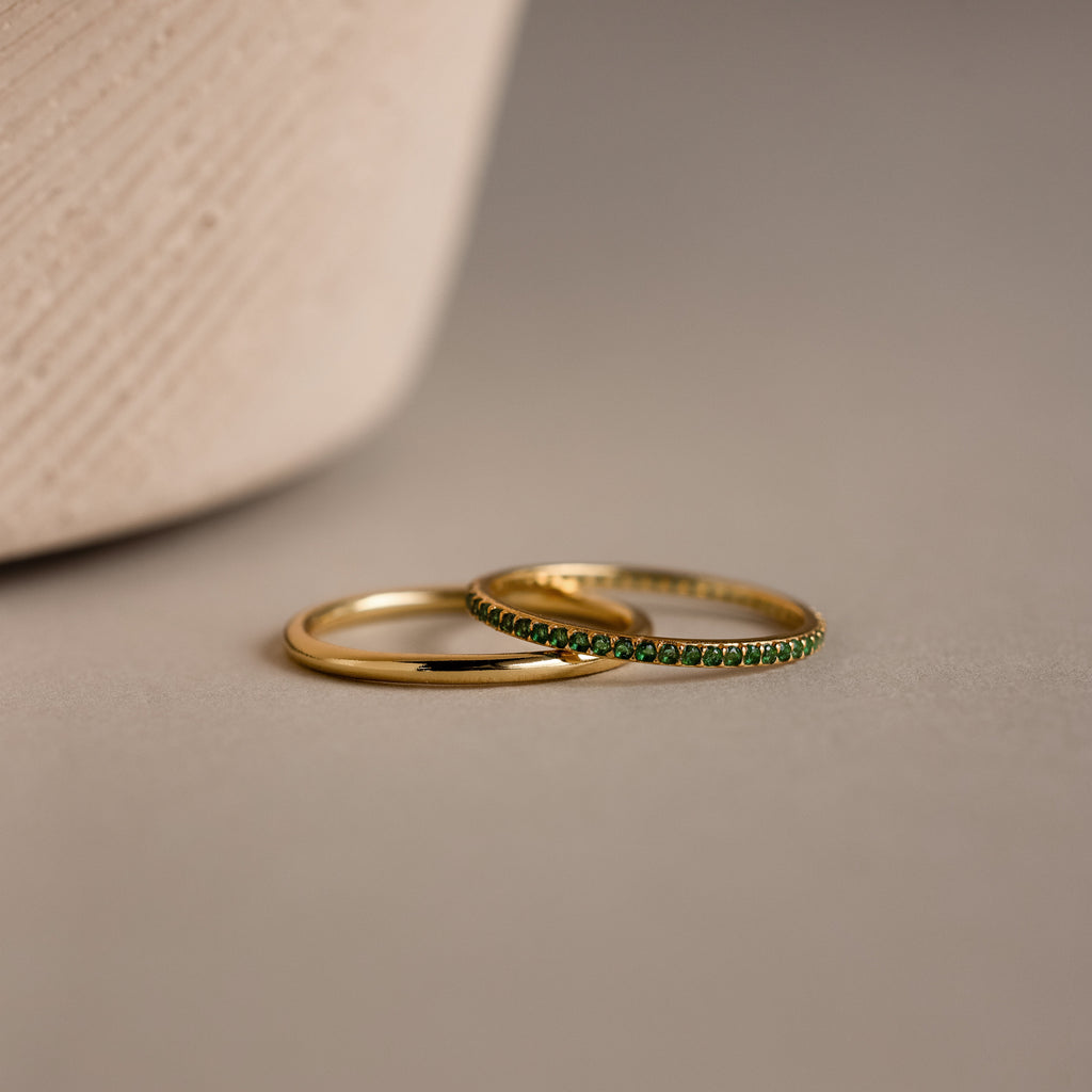 Birthstone Tennis Ring Set