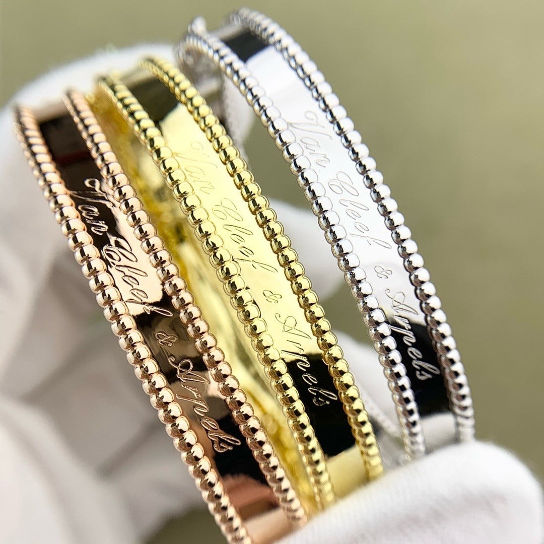 [Camiery]CLOVER PERLEE BRACELET SIGNATURE ENGRAVING SERIES