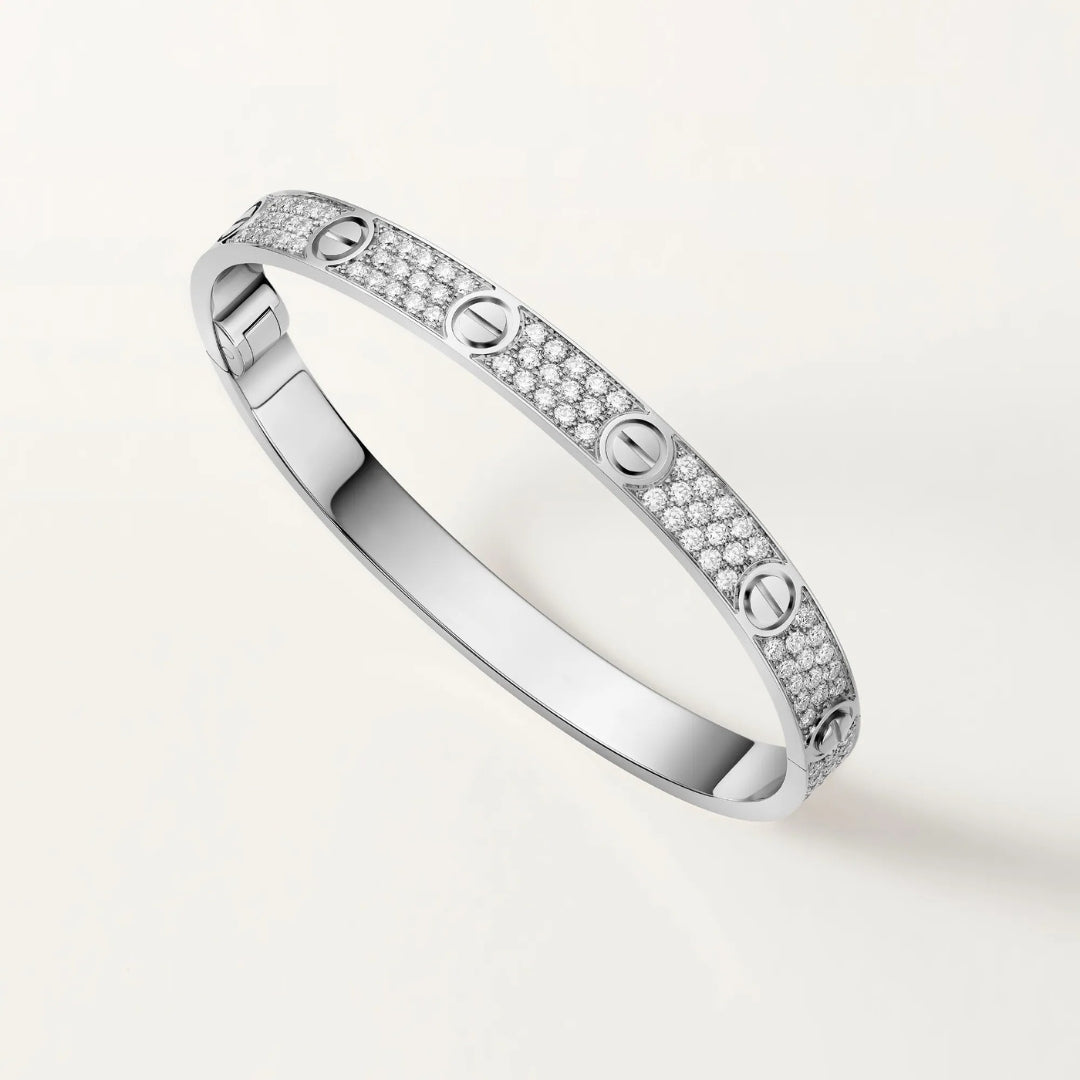 [Camiery] CT LOVE BRACELET FULL DIAMOND 6.1MM WHITE GOLD