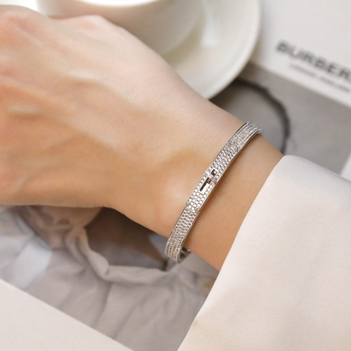 [Camiery]KELLY BRACELET DIAMOND PAVED