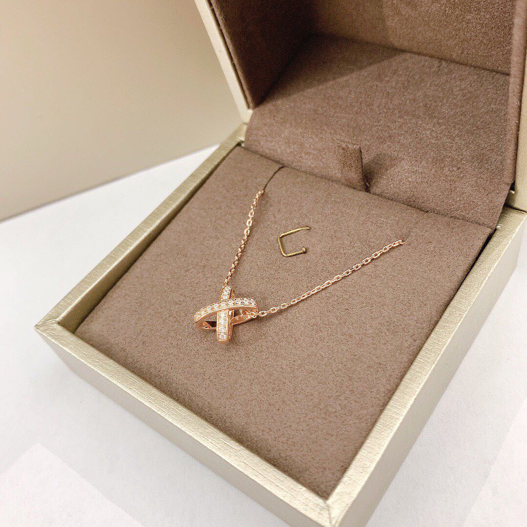 [CLOVER JEWELRY]JEUX DE DIAMOND NECKLACE