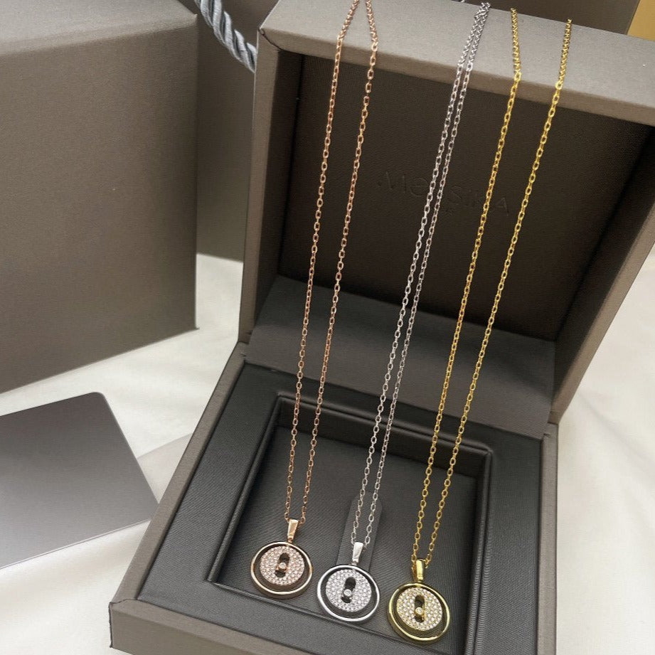 [Camiery]LUCKY MOVER PM PAVED NECKLACE