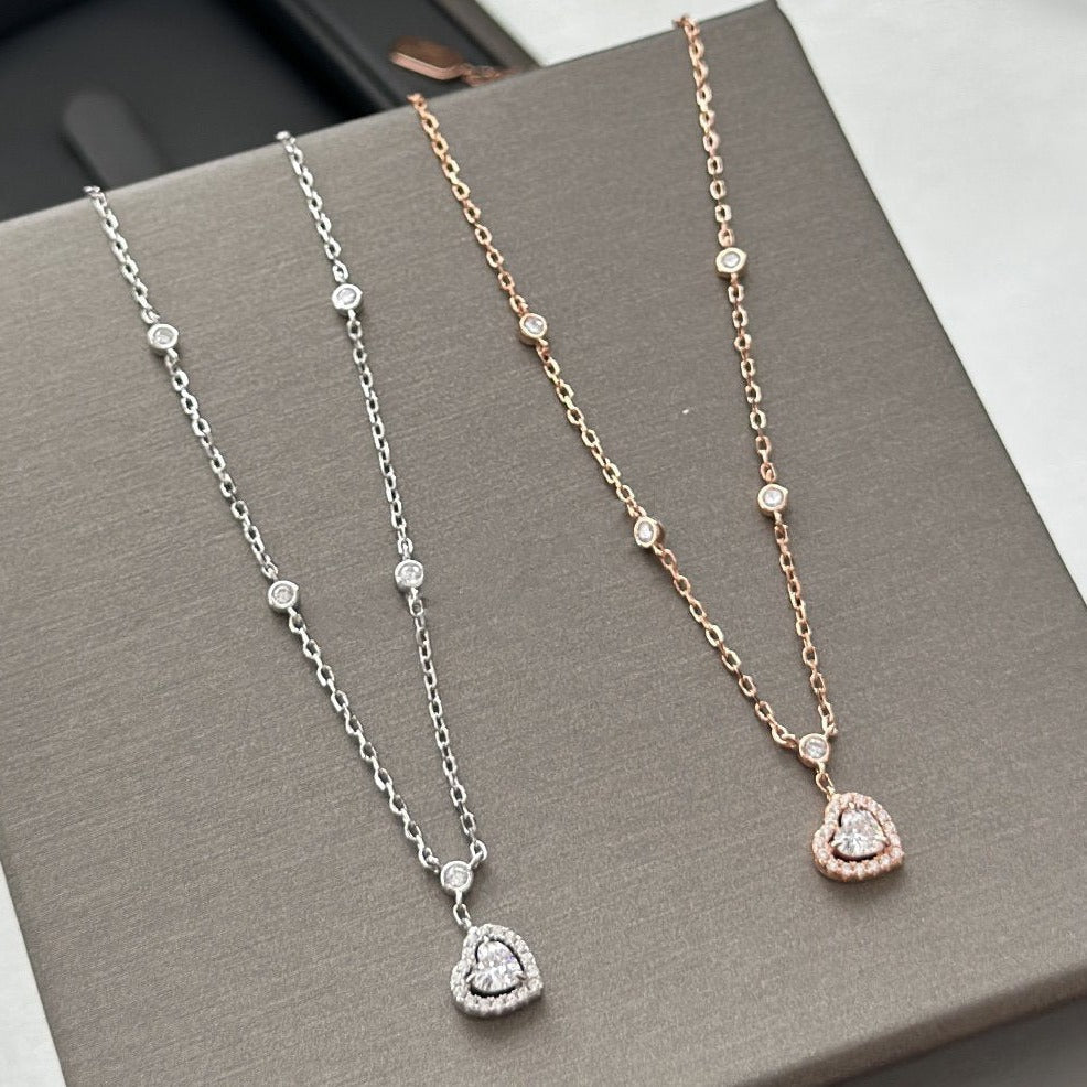 [Camiery]JOY HEART DIAMOND NECKLACE