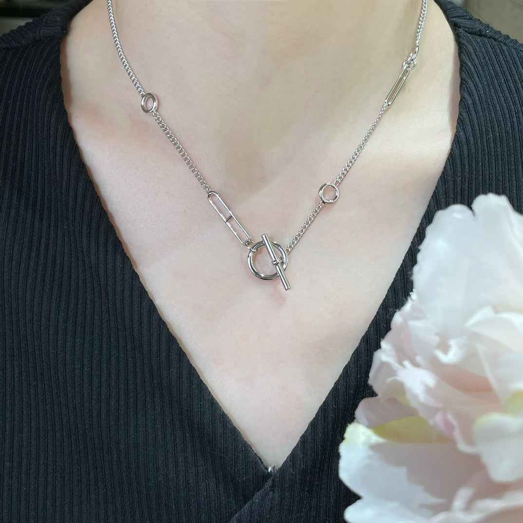 [CLOVER JEWELRY]HM STERLING CHAINE D'ANCRE HEART