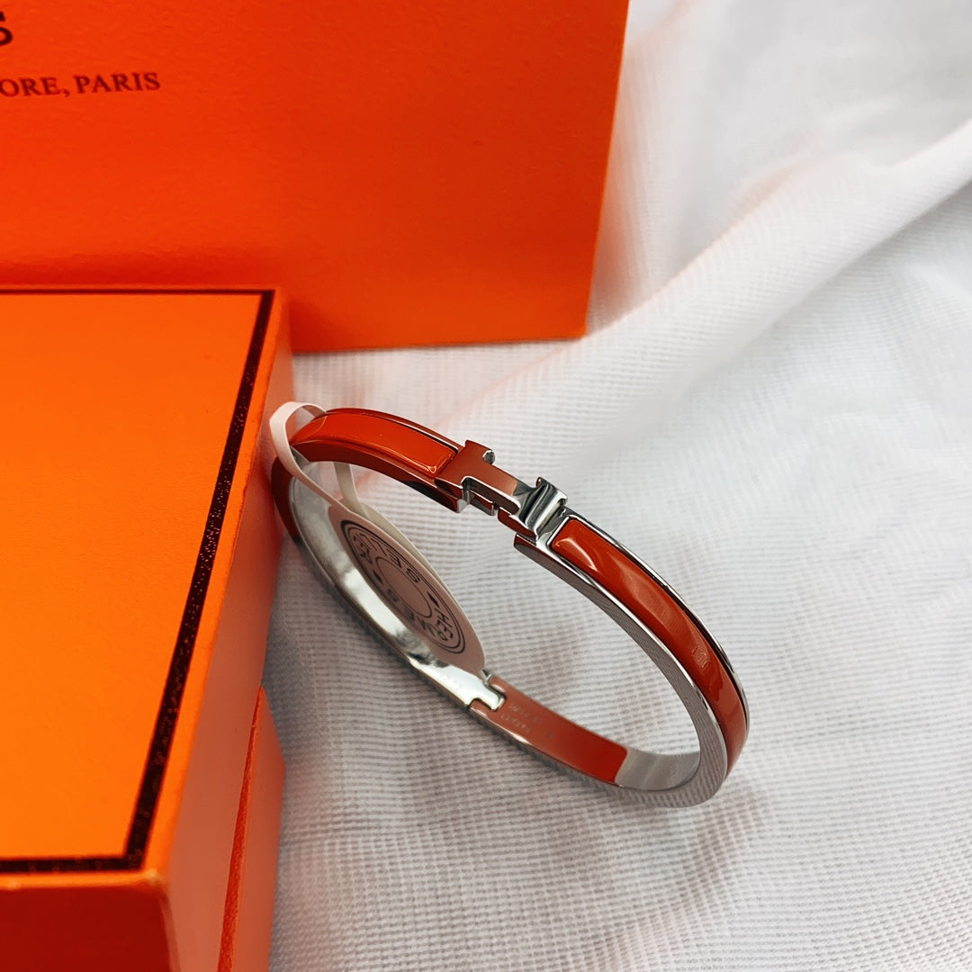 [Camiery]CLASSIC HM CLIC RED 8MM ENAMEL BRACELET