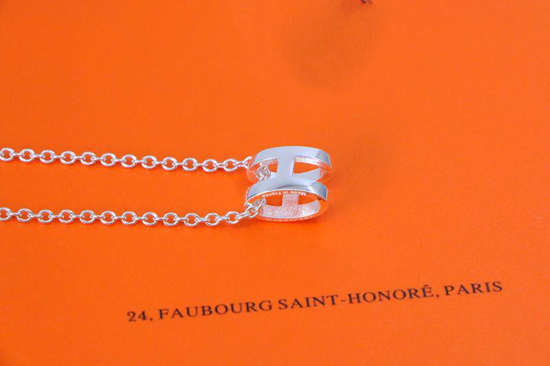 [CLOVER JEWELRY]HM NECKLACE H LETTER OVAL SERIES
