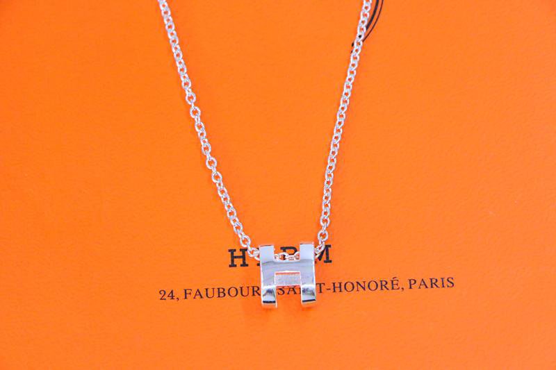 [CLOVER JEWELRY]HM NECKLACE H LETTER OVAL SERIES