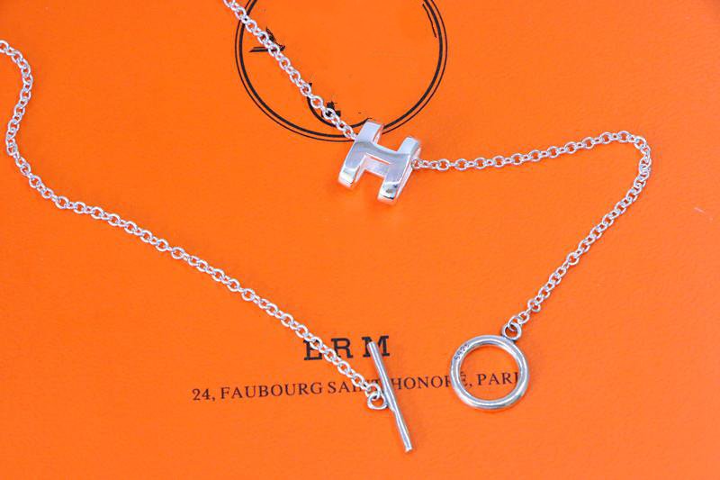 [CLOVER JEWELRY]HM NECKLACE H LETTER OVAL SERIES