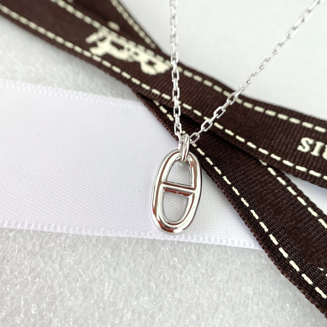 [CLOVER JEWELRY]HM PIG NOSE NECKLACE