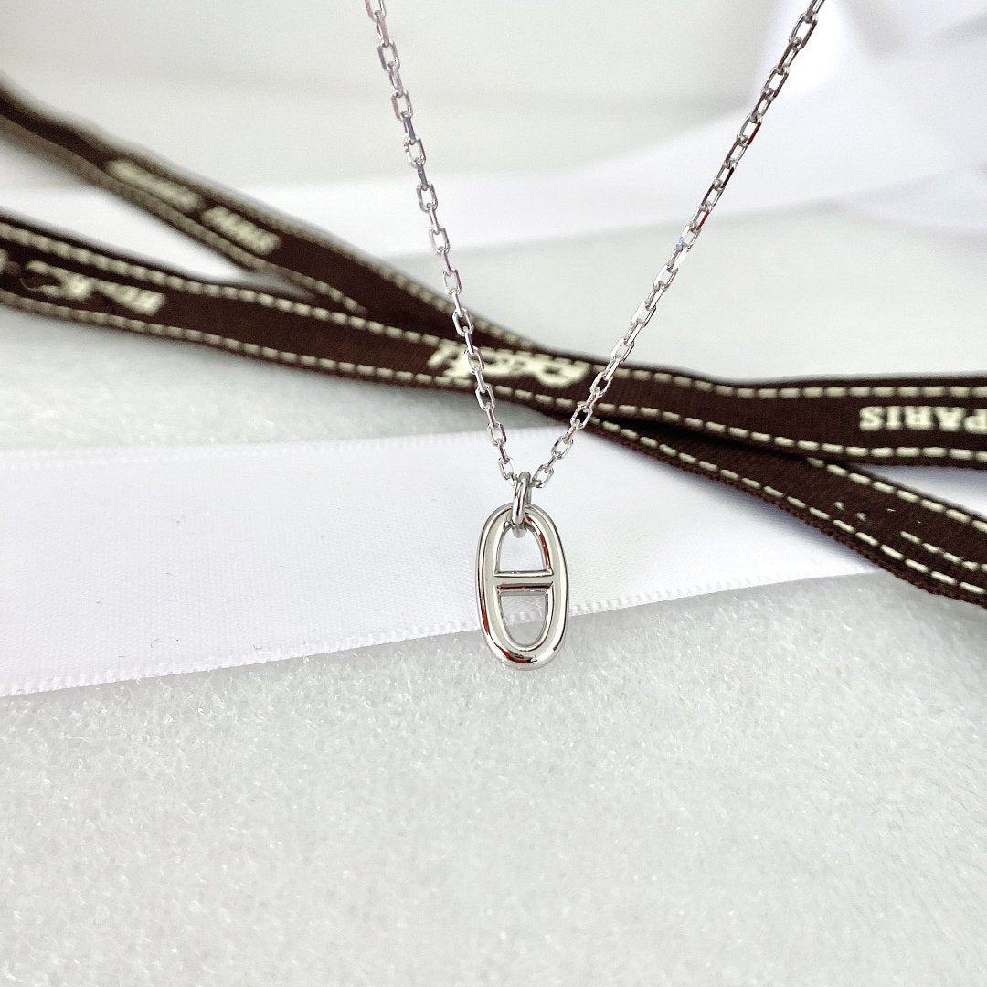 [CLOVER JEWELRY]HM PIG NOSE NECKLACE