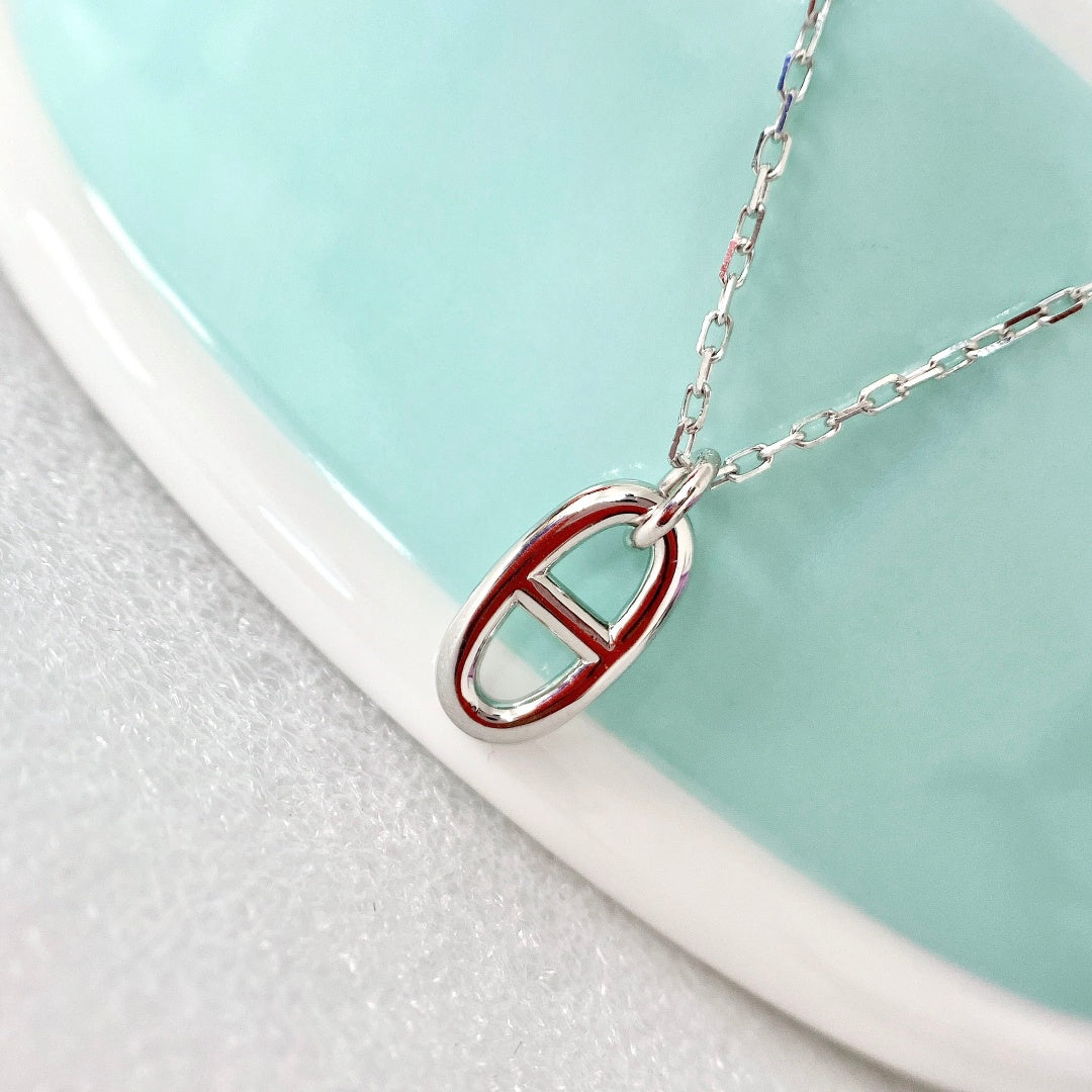 [CLOVER JEWELRY]HM PIG NOSE NECKLACE