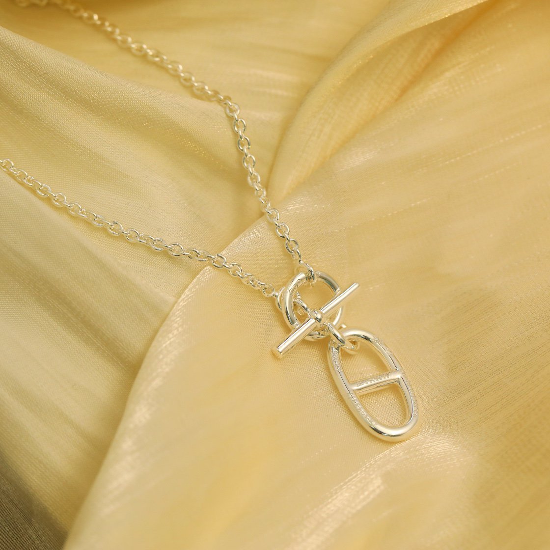 [CLOVER JEWELRY]HM CHAINE D'ANCRE PENDANT NECKLACE STERLING SILVER