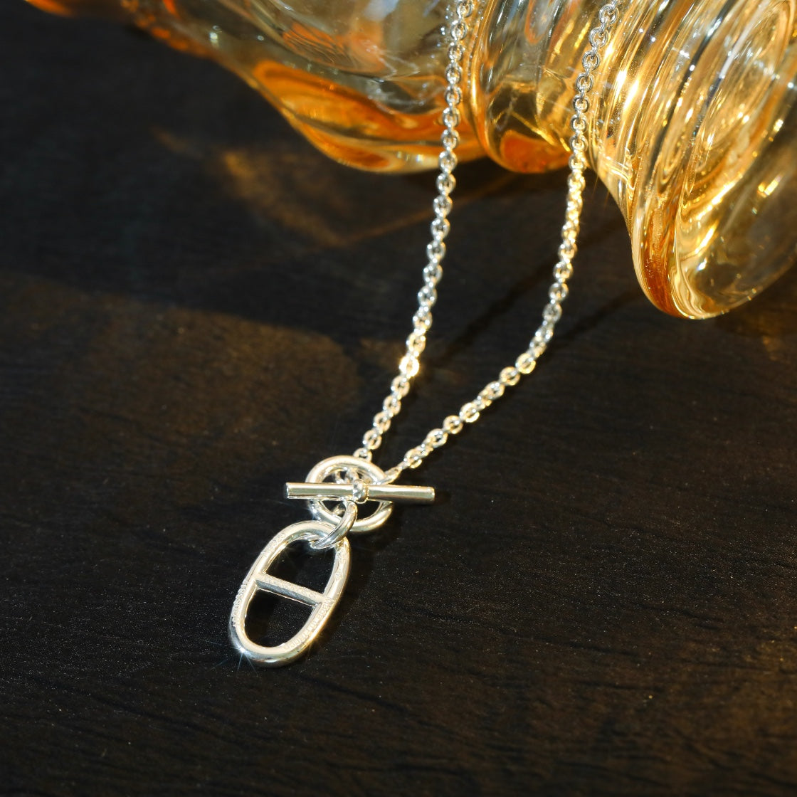 [CLOVER JEWELRY]HM CHAINE D'ANCRE PENDANT NECKLACE STERLING SILVER