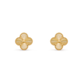 [Camiery] VA CLOVER 1 MOTIFS LASER GOLD EARRINGS