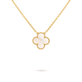 [Camiery] VA CLOVER 15MM WHITE PEARL MOP GOLD NECKLACE