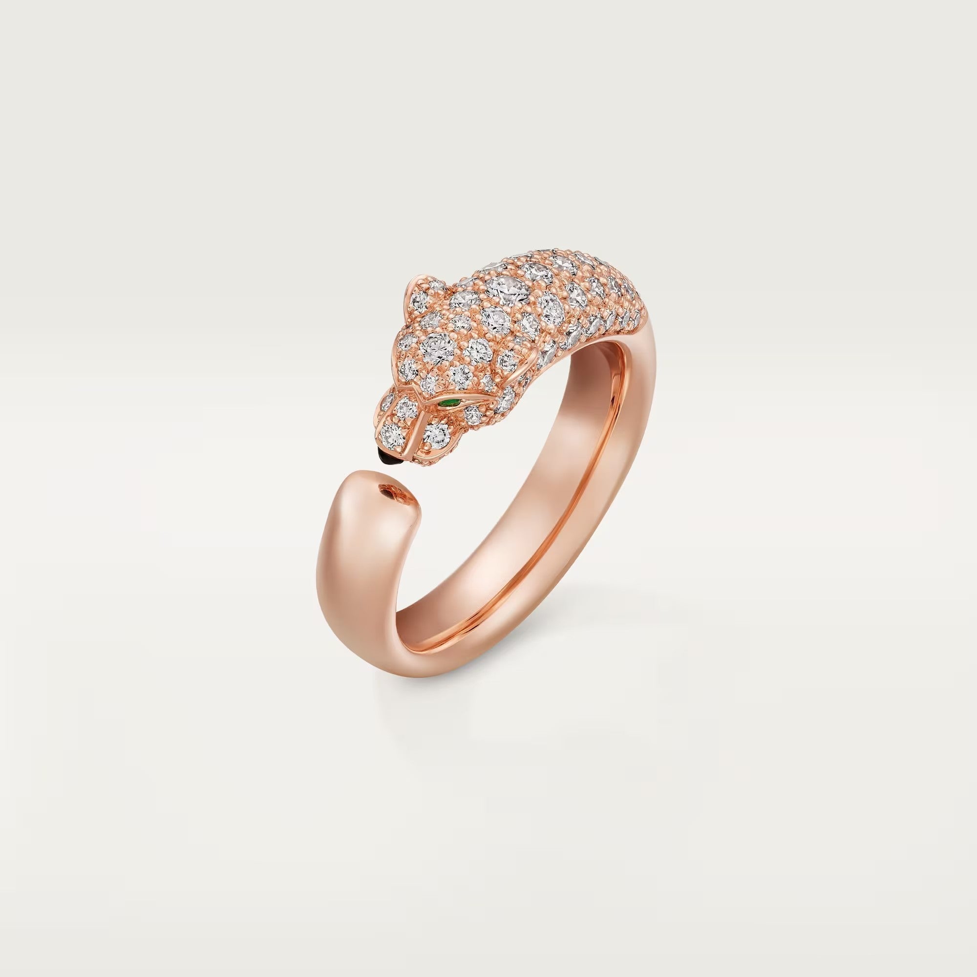 [Camiery] PANTHERE HALF DIAMOND SMALL RING