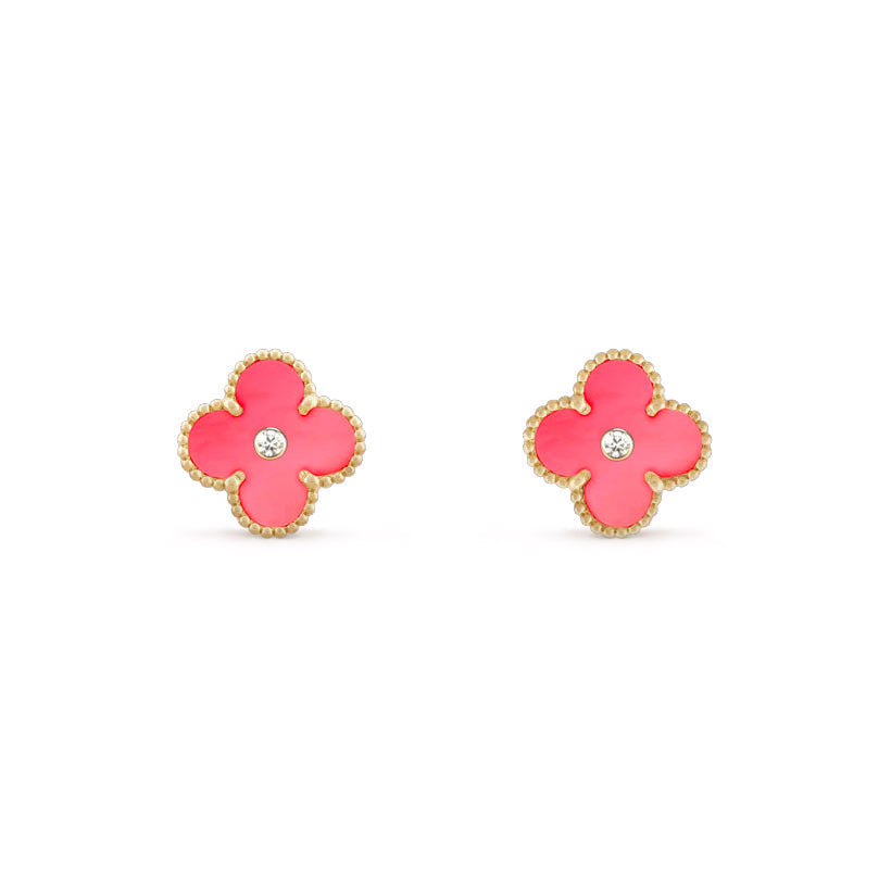 [Camiery]CLOVER  15MM DIAMOND EARRINGS COLLECTION