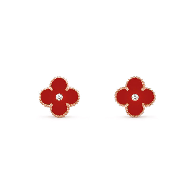 [Camiery]CLOVER  15MM DIAMOND EARRINGS COLLECTION