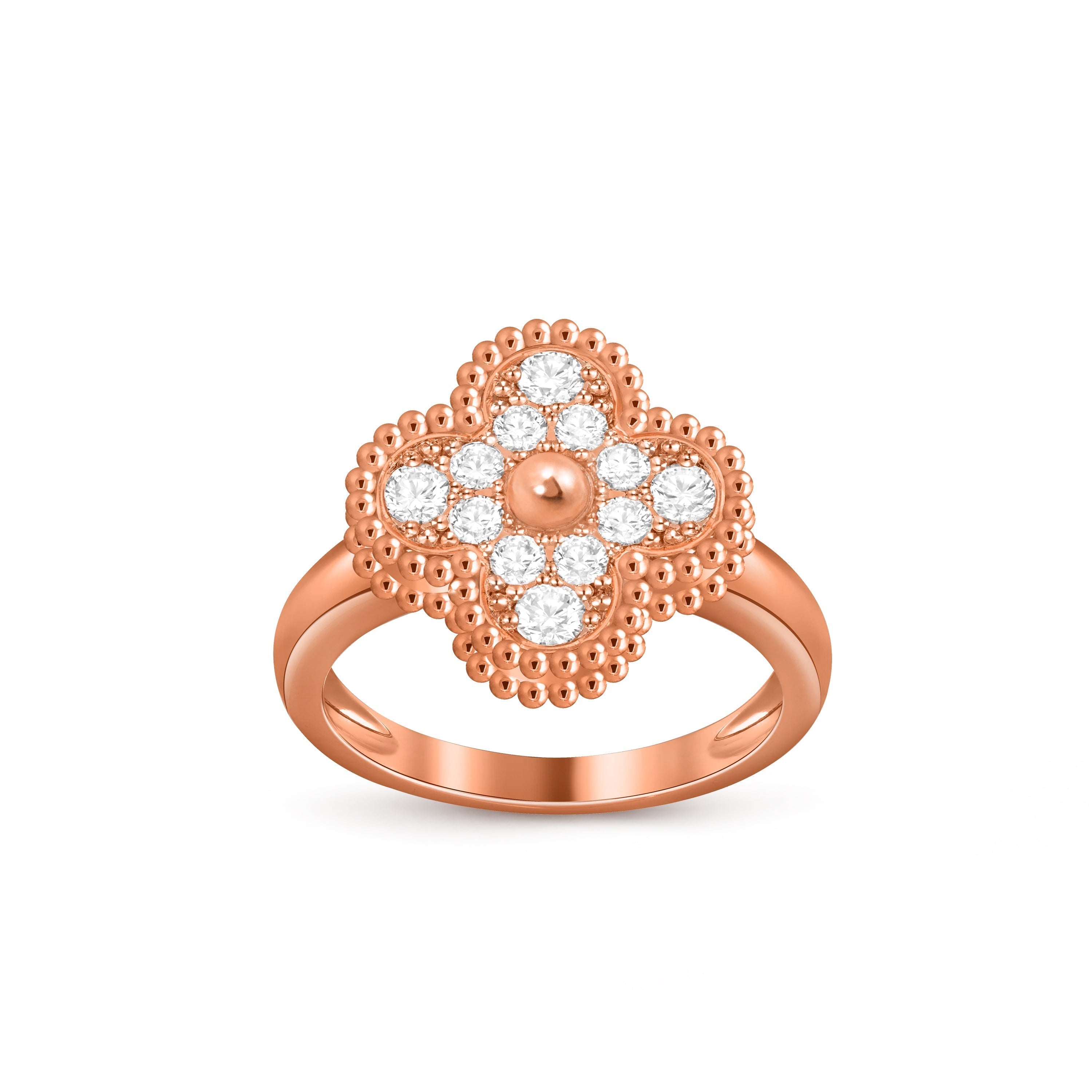 [Camiery]CLOVER RING ROSE GOLD COLLECTION