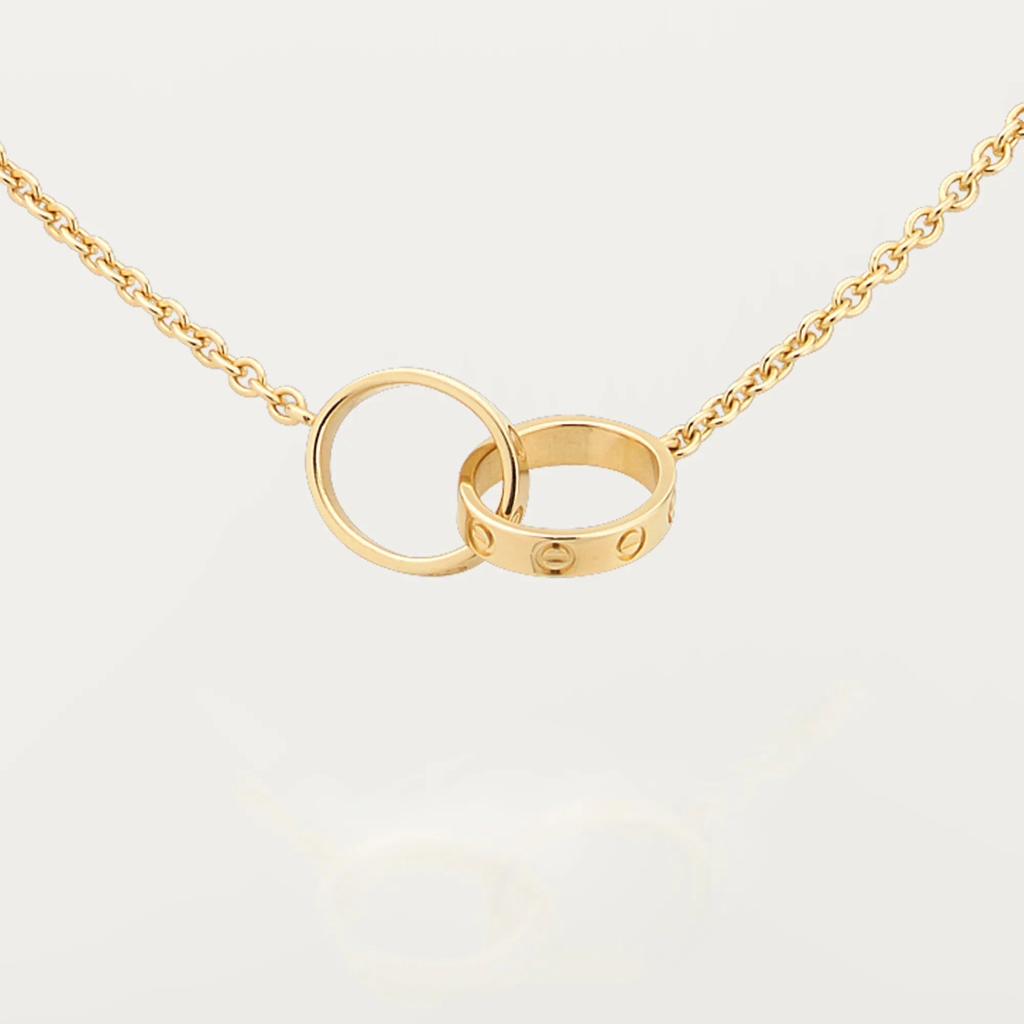 [Camiery] LOVE DOUBLE RING NECKLACE