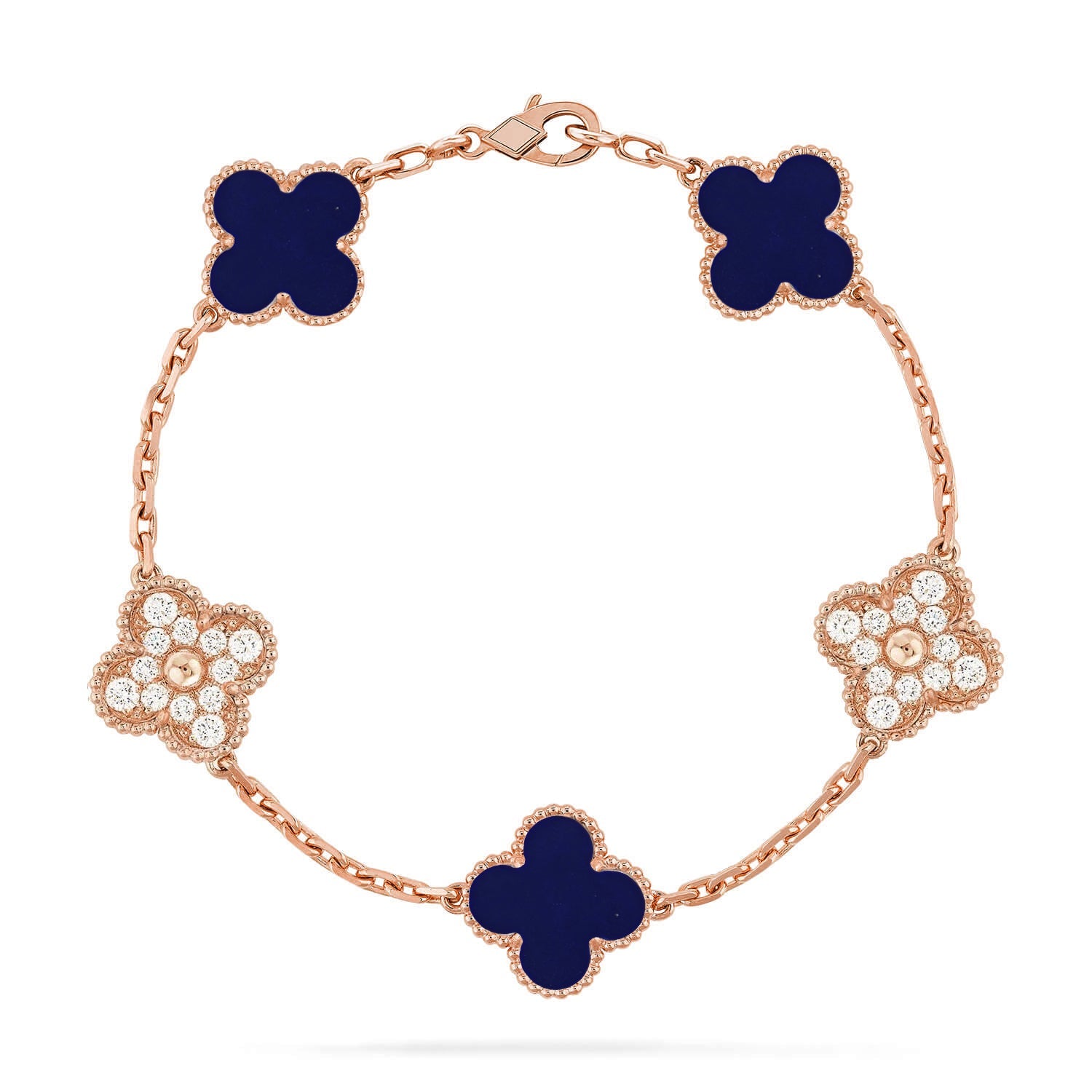 [CLOVER JEWELRY]CLOVER 5 MOTIF LAPIS LAZULI BRACELET COLLECTION