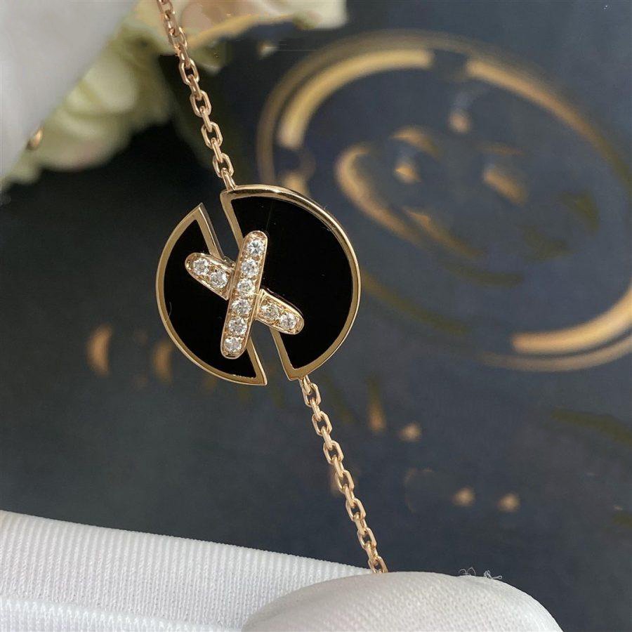[Camiery]JEUX DE BRACELET ONYX PINK GOLD DIAMOND