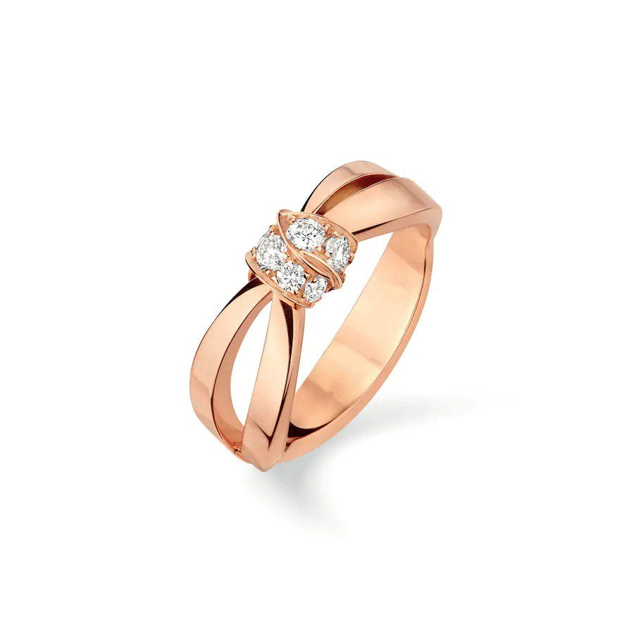 [CLOVER JEWELRY]LIENS RING PINK GOLD DIAMOND