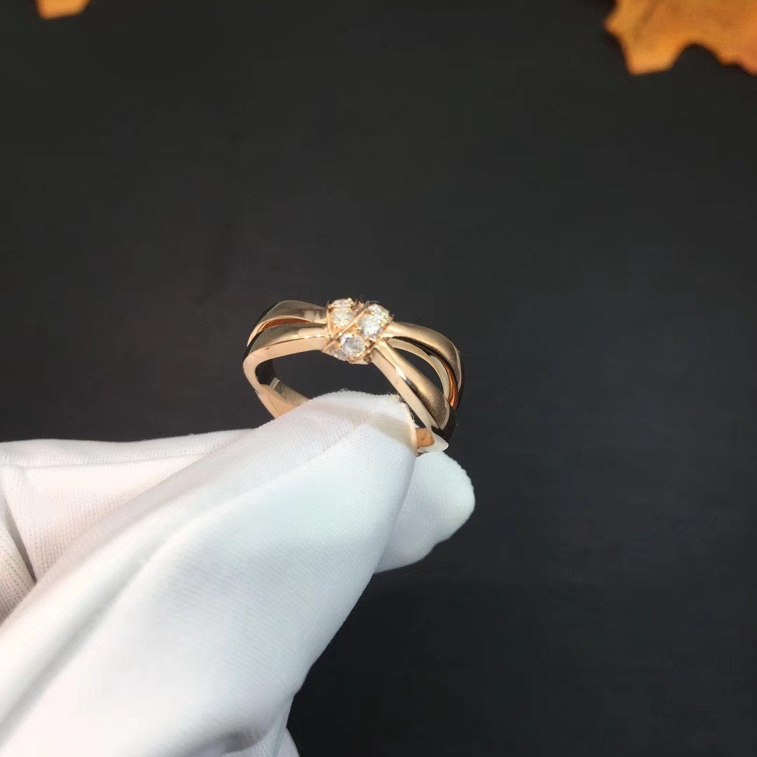[CLOVER JEWELRY]LIENS RING PINK GOLD DIAMOND